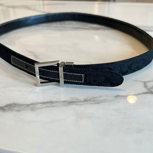 Coach reversible black belt 36inches